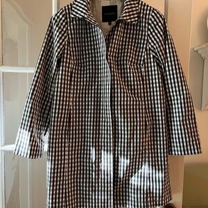 Talbots Ladies Gingham rain coat-Jacket size 8